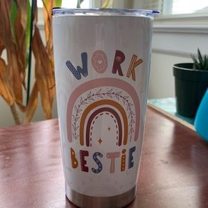 NWOT Work Bestie Thermos Tumbler Coffee Mug
